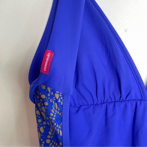 Commando Blue reversible swimsuit Lace Print New! Small - Picture 7 of 9